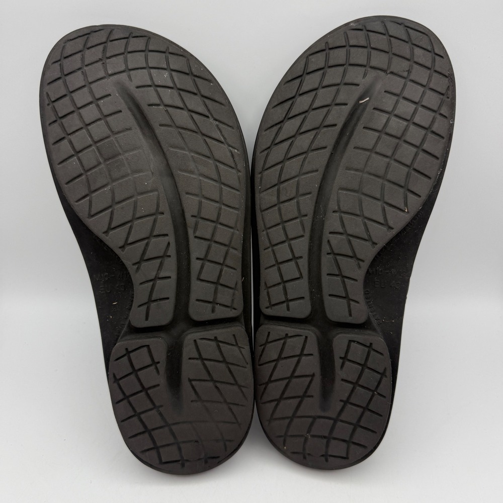 Oofos Ooahh Recovery Slides Mens 10 Womens 12 Black Athletic Sandals Comfort - Picture 7 of 8